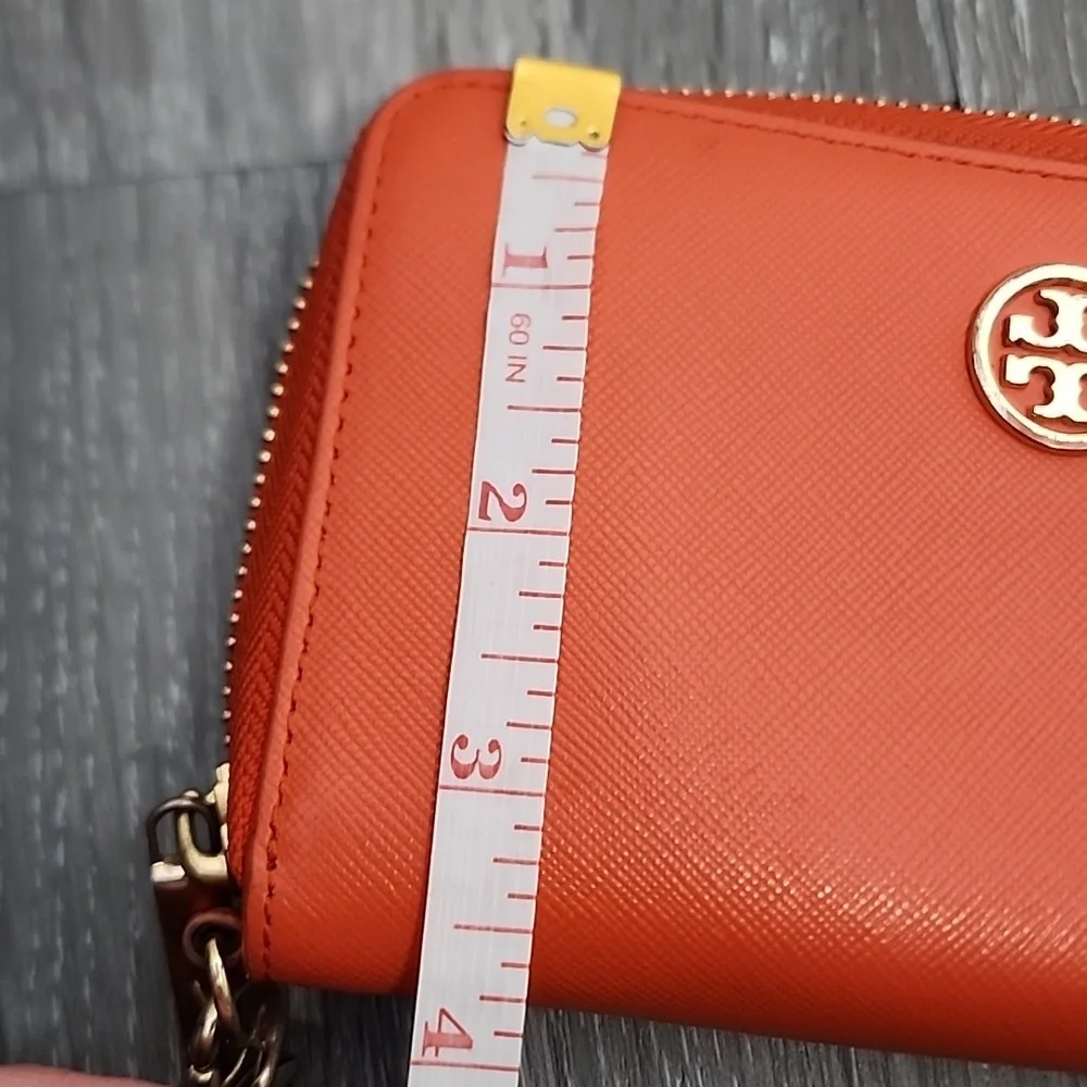Tory Burch Orange Wristlet Wallet